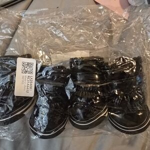 Stylish Black Dog Boots